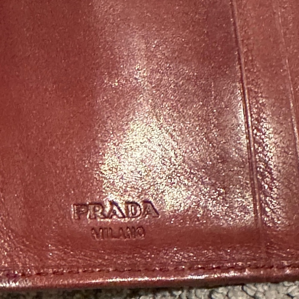 Prada Vintage Burgundy Leather Wallet - Picture 12 of 13